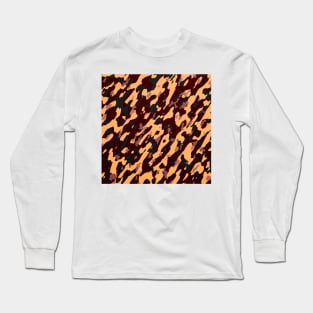 Camouflage - Maroon and Wheat Long Sleeve T-Shirt